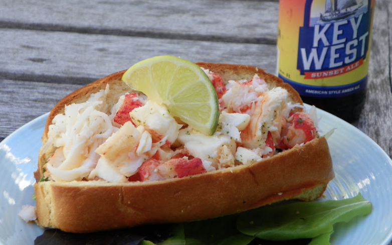 The Lobster Shack Key West signature dishes Lobster RollDiablo RollKey Lime Roll